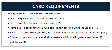 buckle-card-requirements
